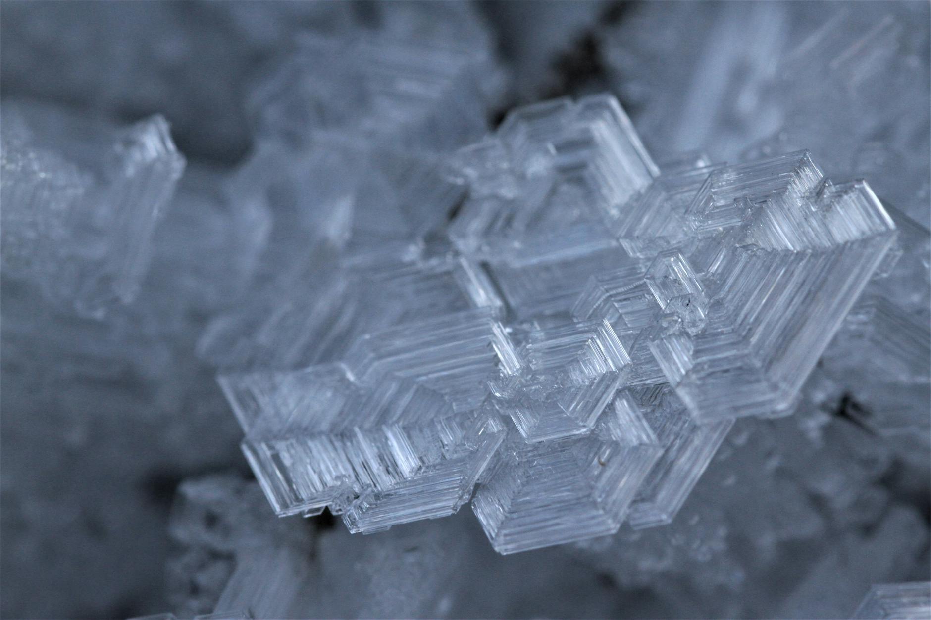 clos up of ice crystals